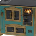 Ver imagem 4 de Fogao a Lenha N 2 Imperador Vitreo Premium Caldeira Turquesa Se