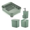 KIT PIA COZINHA 3PÇS + ESCORREDOR DE LOUÇA OU MARTIPLAST - 1