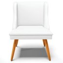 Ver imagem 7 de Kit 3 Cadeiras Decorativas Sala de Jantar Pés Palito de Madeira Firenze PU Branco Fosco/Natural G19