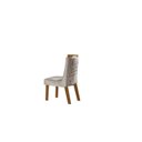 Ver imagem 5 de Conjunto Sala de Jantar Mesa Grécia 4 Cadeiras Atena Marrom Castanho Cinamomo/Pena Bege/Off White