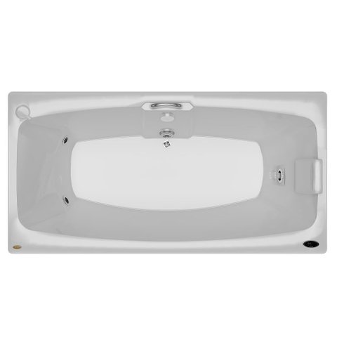Banheira Aquecedor 7 Jatos Mysia P1 183x110cm Branca