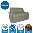 Ver imagem 2 de Sofá Cama para Sala de Estar Amora New Veludo Matrix - Cappuccino Cappuccino