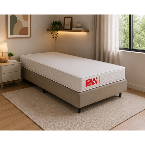 Colchão Infantil Espuma D18 70x10x130cm Baby Liso Prorelax Branco