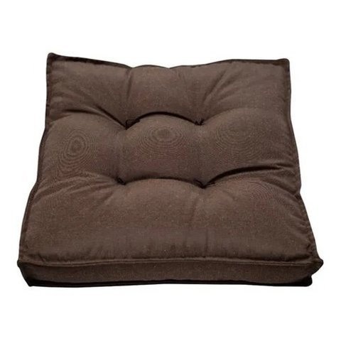 Almofada Futon Decoração 45x45 Cm Marrom Novita