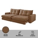 Ver imagem 5 de Sofá Firenze Veludo 02 Módulos de 90cm B25cm Meu Sofá Online