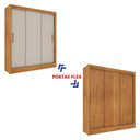 Ver imagem 3 de Guarda Roupa Casal 3 Portas Correr e 4 Gavetas Valencia Tcil Tcil Móveis Roupeiro Valencia Sem Espel