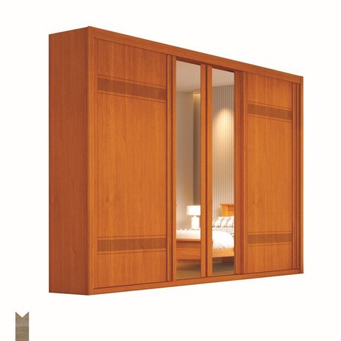 Guarda Roupa 4 Portas 6 Gav - Petrarca Beta - Móveis Bettio