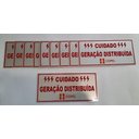 Ver imagem 1 de Placa Cuidado - Geração Distribuída - Padrão Copel - Lisa com 10Un