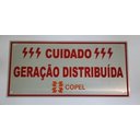 Ver imagem 2 de Placa Cuidado - Geração Distribuída - Padrão Copel - Lisa com 10Un