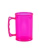 Kit 50 Caneca de Chopp Acrílica 400ml Rosa Neon Cerveja - 1