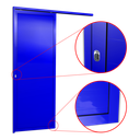 Ver imagem 3 de Porta de Correr Suspensa Lambril Esq L.25 Azul 210x80 Brimak