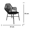 Ver imagem 3 de Cadeira Tropicalia em Junco Preto