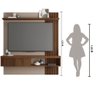 Painel para Tv's até 65 Polegadas Ripado Jade 1.8 - Fendi / Havana - 4