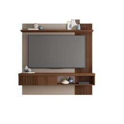 Painel para Tv's até 65 Polegadas Ripado Jade 1.8 - Fendi / Havana - 5