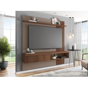 Painel para Tv's até 65 Polegadas Ripado Jade 1.8 - Fendi / Havana
