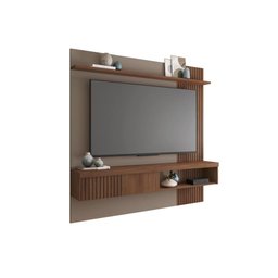 Painel para Tv's até 65 Polegadas Ripado Jade 1.8 - Fendi / Havana - 6