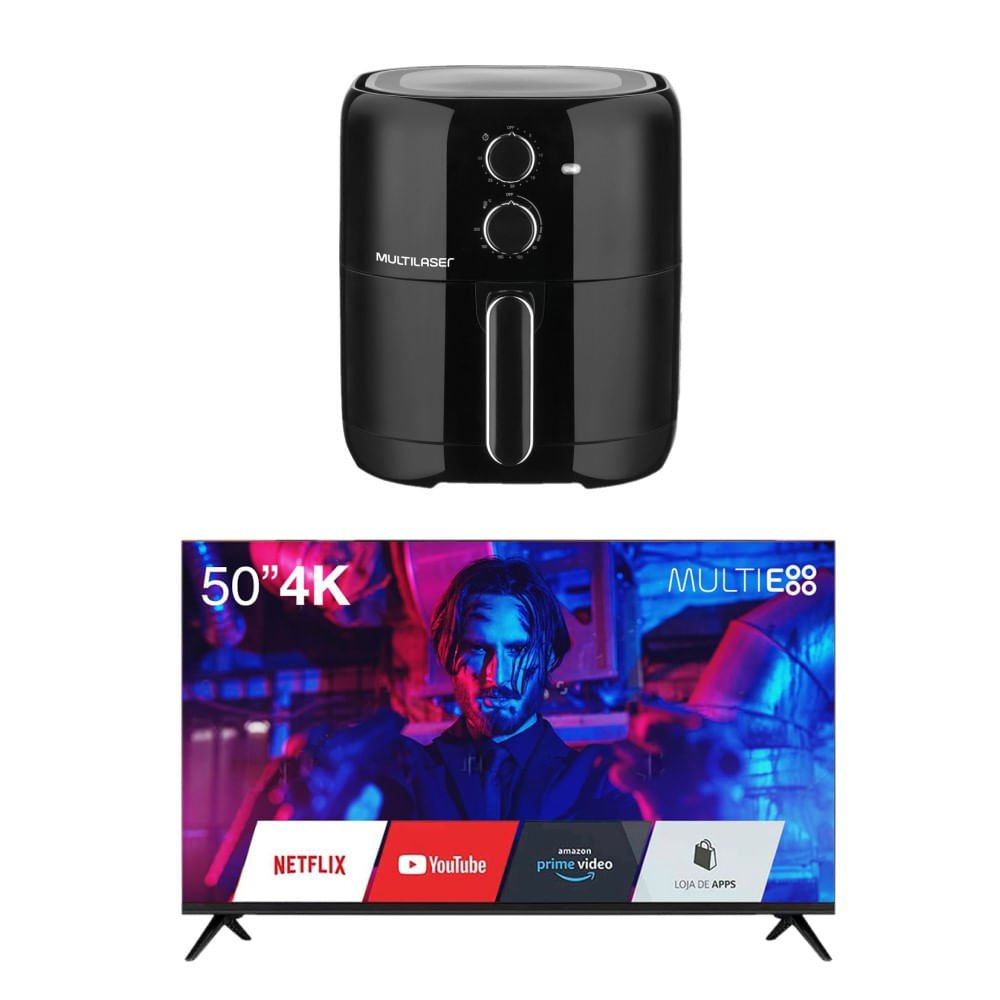 Combo Casa - Tela 50" Multi Experience Smart 4k e Fritadeira Elétrica ...