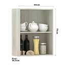 Ver imagem 2 de Armário para Cozinha 60 Cm 2 Portas Lis Luciane Móveis
