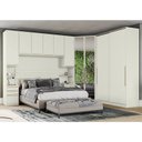 Ver imagem 2 de Quarto Modulado Casal Seletto 5 Peças com Closet Areia e Espelho - Móveis Henn