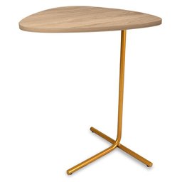 Mesa de Apoio para Sofá Mesa Lateral para Sala Sterling - Dourado/jade - 1
