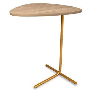 Mesa de Apoio para Sofá Mesa Lateral para Sala Sterling - Dourado/jade