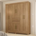 Ver imagem 2 de Guarda Roupa Casal 8 Portas 2 Gavetas Munique D02 Amendola Touch - Mpozenato