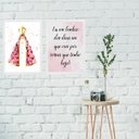 Ver imagem 1 de Kit 2 Quadros Nossa Senhora Dias que Orei 45x34cm - com Vidro:madeira Branca