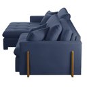 Ver imagem 4 de Sofá Cama Retrátil e Reclinável Lisboa 220cm Braço 10cm Meu Sofá Online