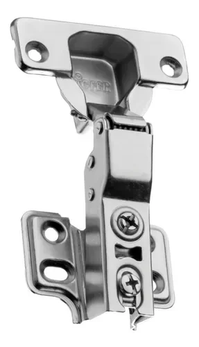 Dobradiça Bigfer Com Amortecimento Alta (Curva) Calço Slide On (Removível) (Caixa C/200) - 7