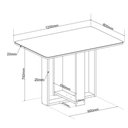 Ver imagem 3 de Conjunto de Mesa com 4 Cadeiras Viero Sierra