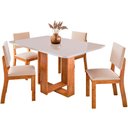 Ver imagem 1 de Conjunto de Mesa com 4 Cadeiras Viero Sierra