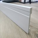 Ver imagem 3 de Rodape Poliestireno Slim 10cm Frisado Branco 2 Metros