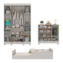 Ver imagem 5 de Quarto Infantil Completo com Minicama Montessoriana Allegra Multimóveis MP4875 Off White