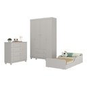 Ver imagem 2 de Quarto Infantil Completo com Minicama Montessoriana Allegra Multimóveis MP4875 Off White