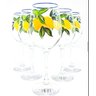 Taça para Vinho Limão Siciliano - Pintada a mão - Un Luiz Salvador - 1