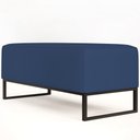 Ver imagem 7 de Kit 02 Puffs Decorativo Para Sala Estar Cléo W01 Base de Ferro 90 cm Suede Azul Marinho - Lyam
