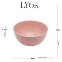 Ver imagem 3 de Kit 6 Cumbucas Bowl de Bambu Sortido 15x7cm Lyor Sobremesa Cereais Frutas Petiscos