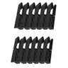 144 Prendedores Grampos de Roupas Lavanderia Preto Crippa Plástico - 3