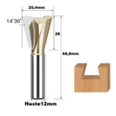 Ver imagem 2 de Fresa Rabo de Andorinha H12 / Corte 25,4 / Ct03031608