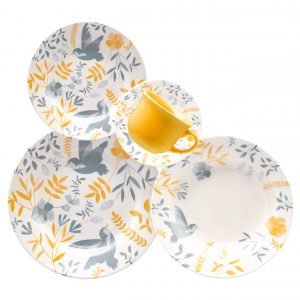 Aparelho de Jantar 20 Peças Biona Donna Bem-Te-Vi Oxford AMB2-5409
