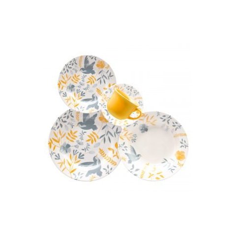 Aparelho de Jantar 20 Peças Biona Donna Bem-Te-Vi Oxford AMB2-5409