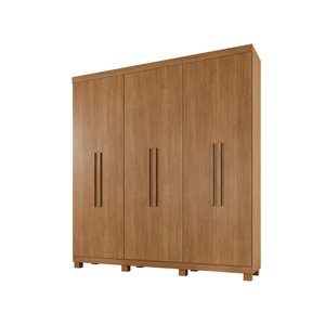 Guarda Roupa Milão 6 Portas e 3 Gavetas Cinamomo