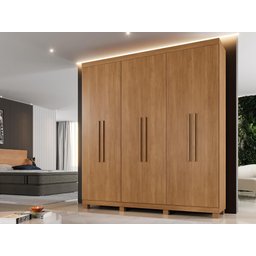 Guarda Roupa Milão 6 Portas e 3 Gavetas Cinamomo - 2