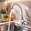 Ver imagem 2 de Torneira Cozinha Bancada Essence Biociclo 1/4 de Volta 27315 Meber - Cromado
