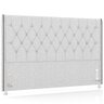 Cabeceira Cama Box King 195cm Estofada Frizza P05 Linho Cinza Claro - Lyam Decor - 1