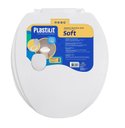 Ver imagem 1 de Assento Pvc Oval Soft Branco Plastilit