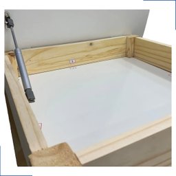 Conjunto Mesa Carteira Mesinha Baú Quadrada Infantil Educativa Atividades Madeira Maciça Resistente - 9
