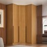 Guarda Roupa de Canto Obliquo 3 Portas Mdf Altezza Trend Belmax:freijó - 2