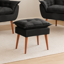 Ver imagem 4 de Puff Banqueta para Descanso Penteadeira em Suede Preto