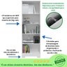 Armário Multiuso 2 Portas com Chave Lavanderia Cozinha Sapateira Faura Móveis - 6